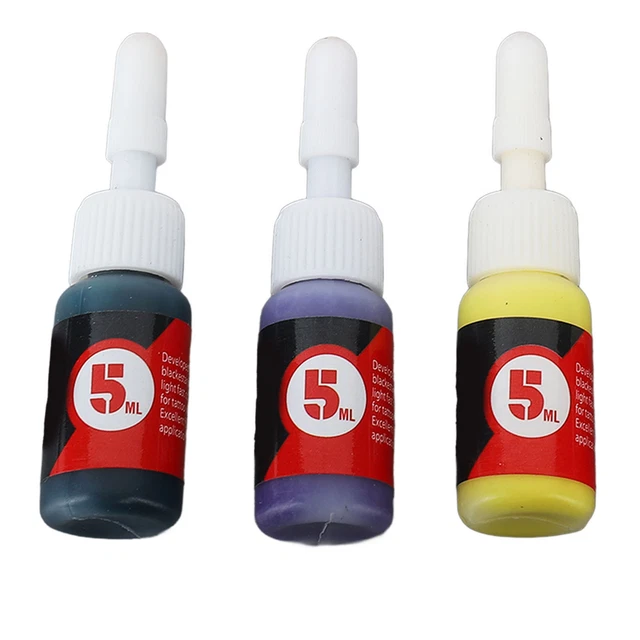 Ensemble 5 Encres De Tatouage Poseidon 30ml – Professionnel, Neuf, Fabriqué En Chine