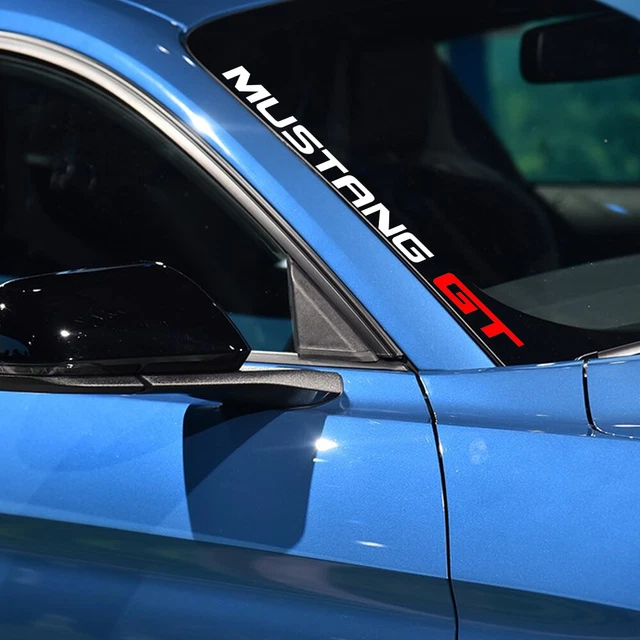 1 Pc Waterproof Side Windshield Decal Car Sticker for Ford Mustang GT