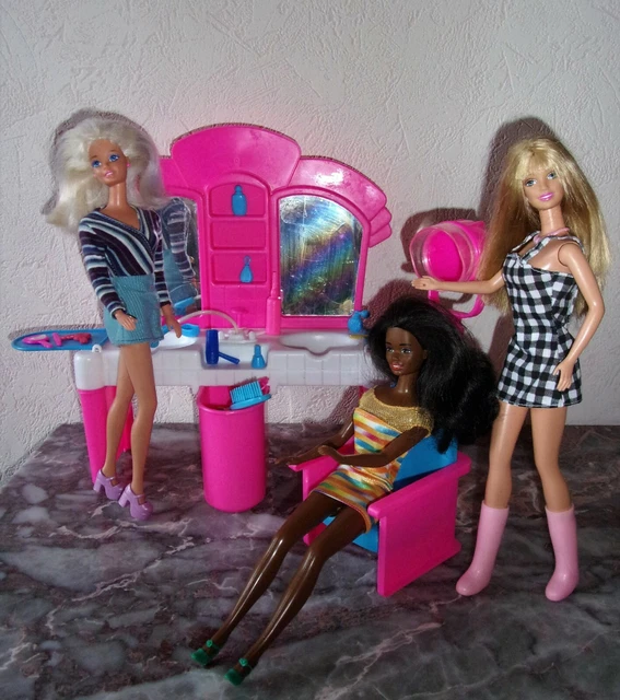 Salon De Coiffure Barbie 1983 - Vintage Mattel Ref 4839, Neuf Et Scellé !