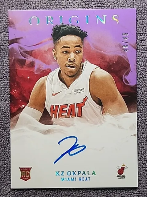 2019-20 Panini Origins FOTL Purple /49 KZ Okpala #140 Rookie Auto RC