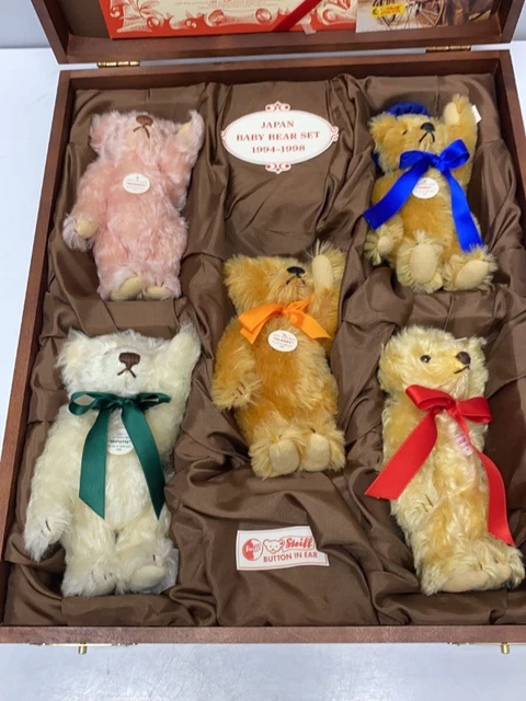 シュタイフ　Japan Baby Bear Set 1994-1998 STEIFF BABY BEAR Set,1989 to 1993,issued 1997.Excellent condition