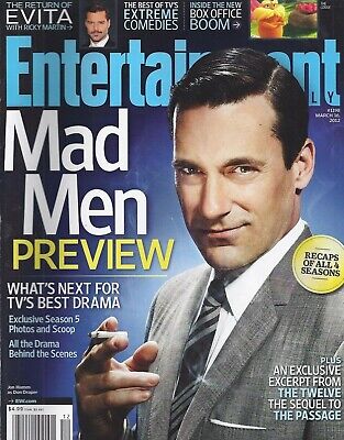 Entertainment Weekly Magazine Mad Men Evita Mike Nichols Adam Scott Movies TV