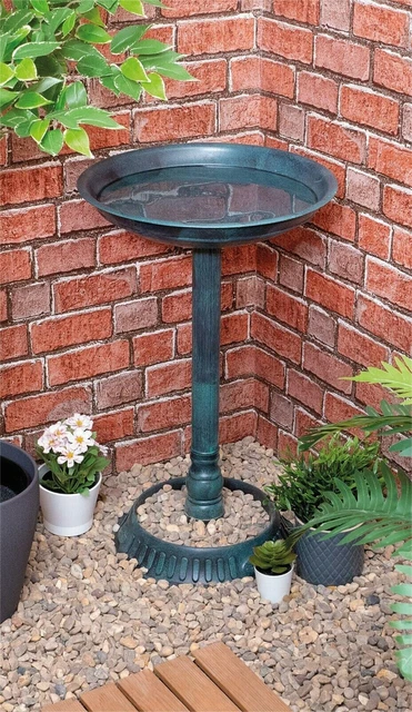 Outdoor-Garten-Terrassen-Sockel wetterfest Ornament Vogel-Wasserschale Badewanne