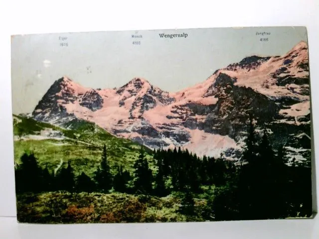 Schweiz / Suisse / Switzerland. Alte Ansichtskarte / Lithographie farbig, gel. 1