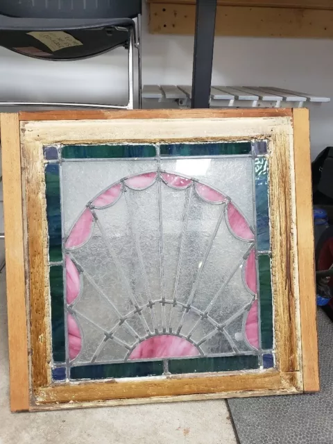 Antique Art Deco Stained Glass Window from Phillips Crab House in Ocean City MD
