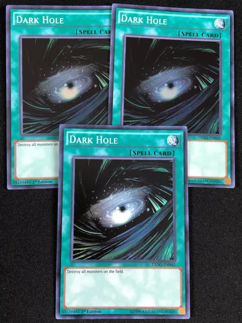 Yugioh Dark Hole Deso-En042 1St Super X3 (Nm)