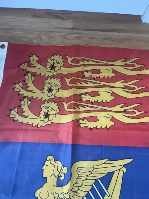 Vintage Silk Royal Standard Of The United Kingdom Flag 3’ By 5’ 3