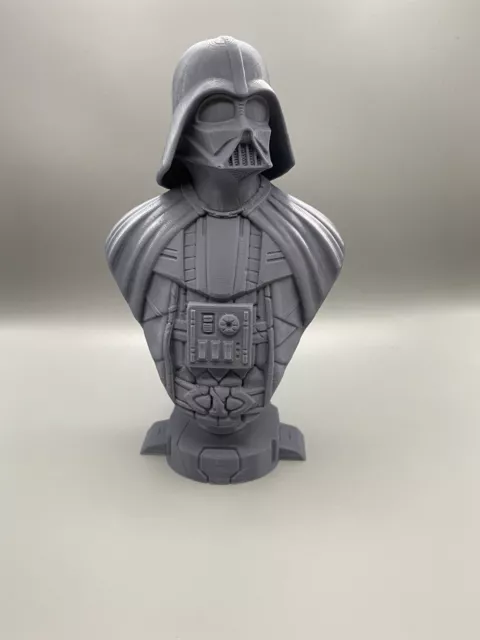 Star Wars Darth Vader 3D Printed Bust Statue 6.5 Inches Gray