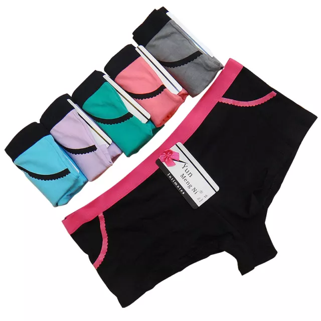 LOT 6 PCS Women Panties Boxers Underwear Cotton Girls Shorts BoyShorts  XS/S/M $11.69 - PicClick