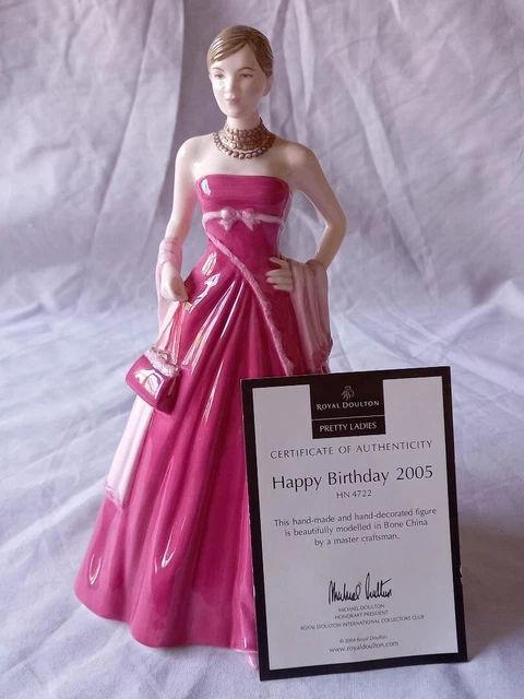 Figurine Royal Doulton Pretty Ladies - Happy Birthday 2011 - Porcelaine - Neuve
