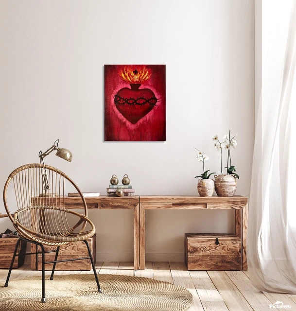 Sacro Cuore Di Gesù, Dipinto Su Tela