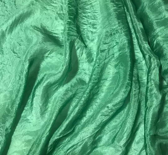 Hand Dyed Moss Green China Silk HABOTAI Fabric