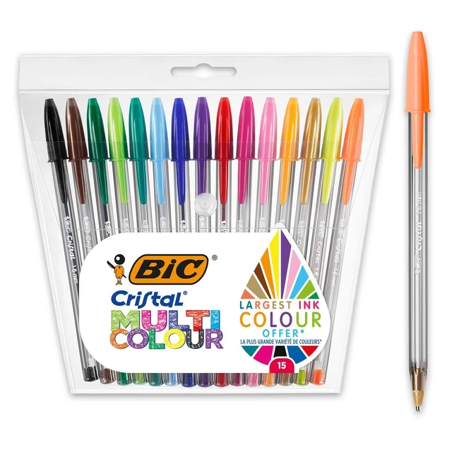 Set Penne BIC - 4 Colori Shine - Con Astuccio - Ideale Per Scuola E Ufficio - Foto 4