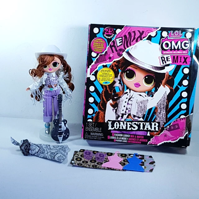LOL SURPRISE OMG Remix Fashion Doll Lonestar Silver Cowboy Boots Only