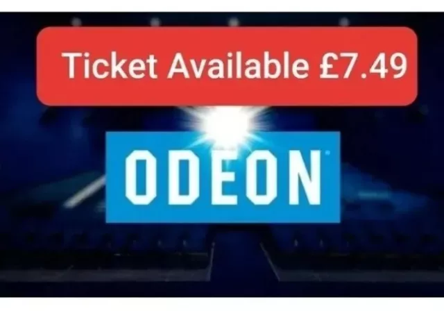 Odeon cinema ticket £7.49 99p No Reserve (read description).❤️❤️❤️❤️❤️❤️❤️❤️❤️😍 Odeon cinema ticket £7.49 99p No Reserve (read description).❤️❤️❤️❤️❤️❤️❤️❤️❤️😍
