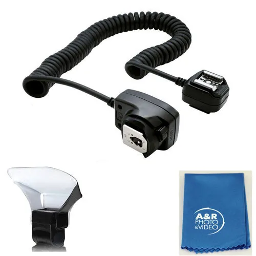 TTL Off Camera flash Shoe Cord for Canon SL3 850D 90D 6DII 80D 5DIV T8I T7I 800D