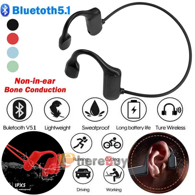 Wireless Bluetooth 5.1 Outdoor Bone Conduction Headphones Earbuds Sport Headset