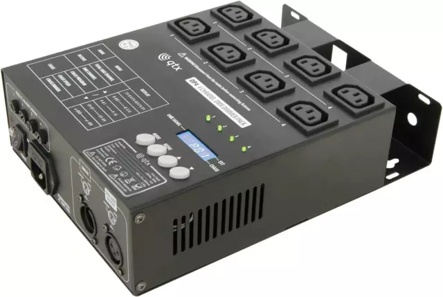 QTX 154.110UK DP4 4-Kanal LED 2 IEC Power Readout Display DMX Dimmer Pack