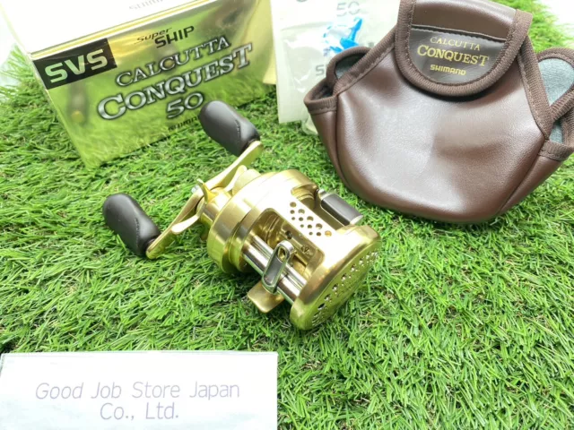 Shimano Calcutta Conquest 50 Used Good Condition With Box & Manual From Japan