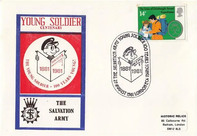 1981 Salvation Army - Young Soldier Centenary Cover