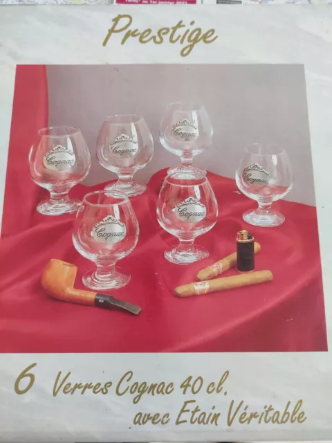 Coffret de six verres à cognac Chambord CC