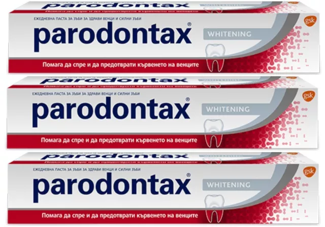Parodontax Whitening Toothpaste Oral Care Stop Bleeding Gums Daily Healthy 75 ml