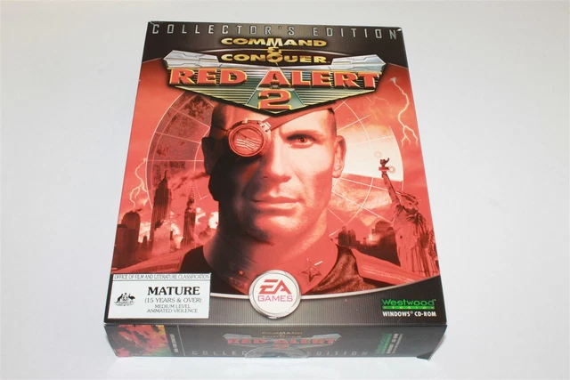 COMMAND & CONQUER Red Alert 2 Collector's Edition Game PC Game Big Box ...