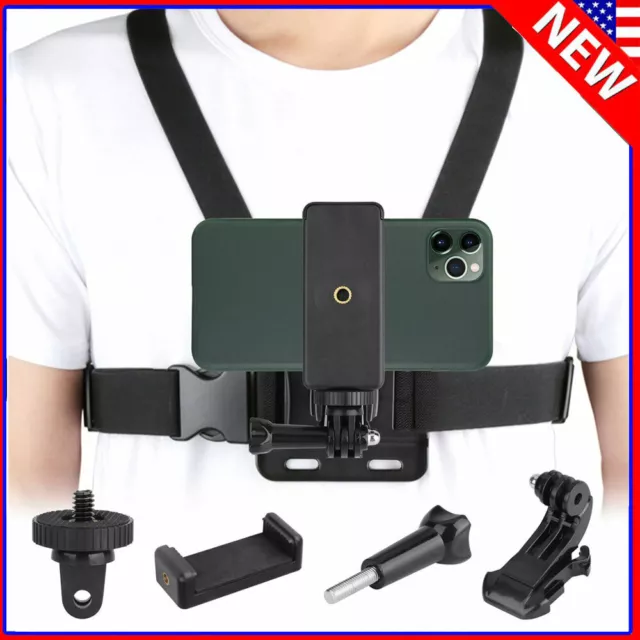 Chest Harness Strap Mount Phone Accessories for iPhone GoPro Hero Adjustable