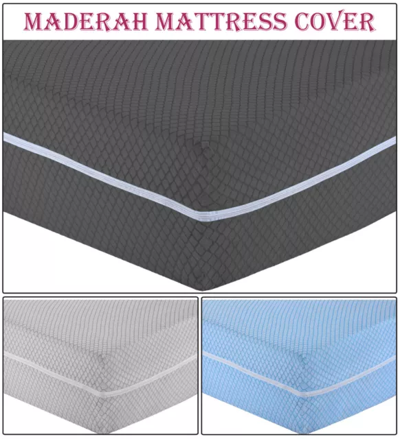 Diamond Anti Bed Bug Zipped Mattress Full Encasement Protector Cover All SIzes