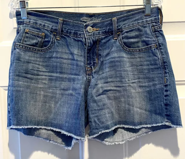 Old Navy Flirt Women's Size 4 Blue Denim Jean Shorts 4” Inseam