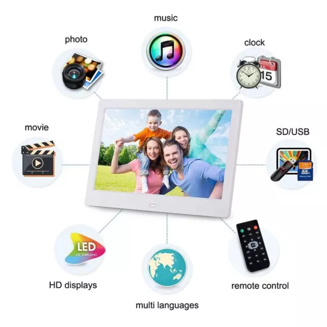 Emossie QD5161 12" Digital Picture Frame