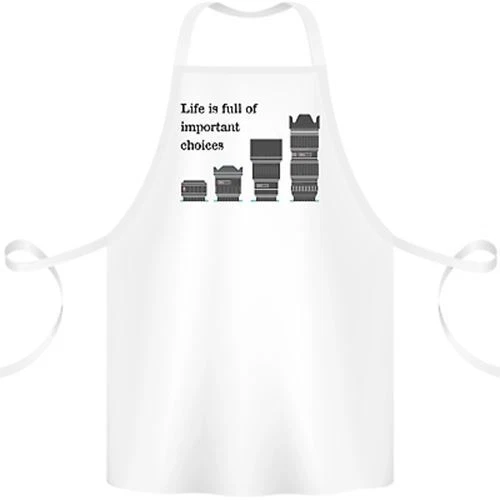 Photography Important Choices Photographer Cotton Apron 100% Organic