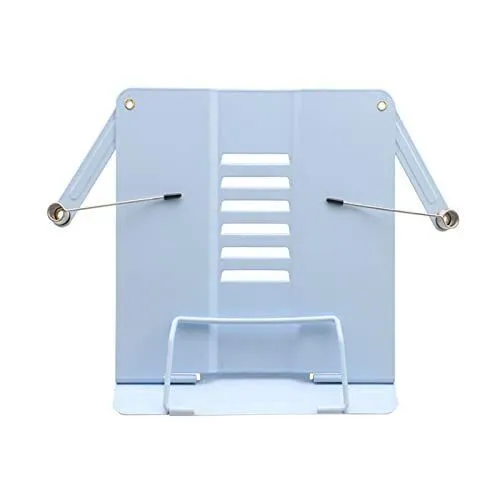 Metal Book Stand Holder For Office & Reading Color Blue
