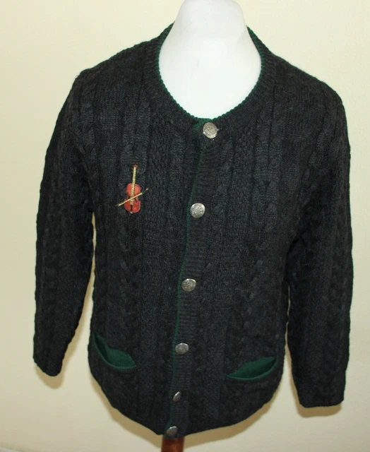 BASTELN!! HUBER TRACHT STRICK WALK  ZOPF   TRACHTEN  JACKE WIESN  ca Gr. 24
