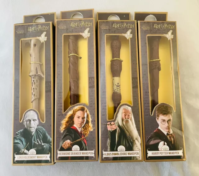 Harry Potter Gifts Wand Pen Set of 4 Stationery Supplies, Map, Stamp Kit  and Ink