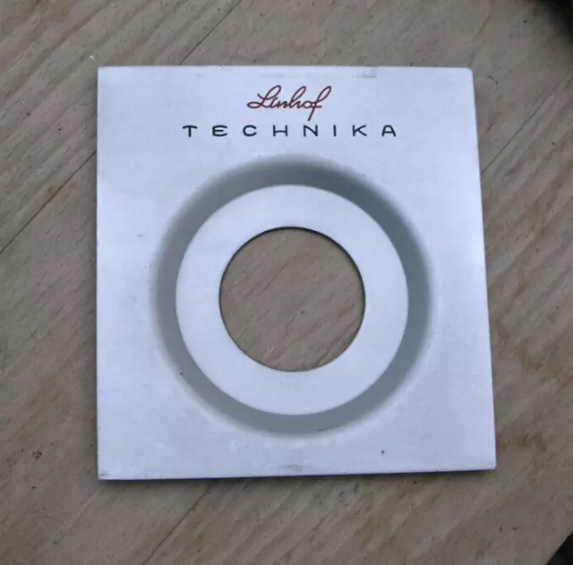 genuine  Linhof Technika III 3 Lens board  for compur 0 offset low hole recessed