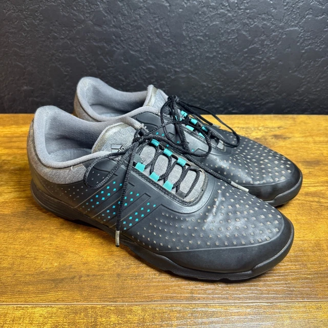 Adidas‎ Adicross V Q44742 Black Teal Synthetic Golf Shoes Mens 9 Product Display Adidas Crossflex Sport Golf Shoes - Men main image 2