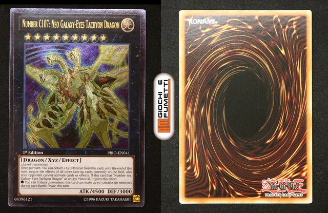 Yu-Gi-Oh! Number C107: Neo Galaxy-Eyes Tachyon Dragon – MAGO-EN063 (Rare, Near Mint/Light Play)