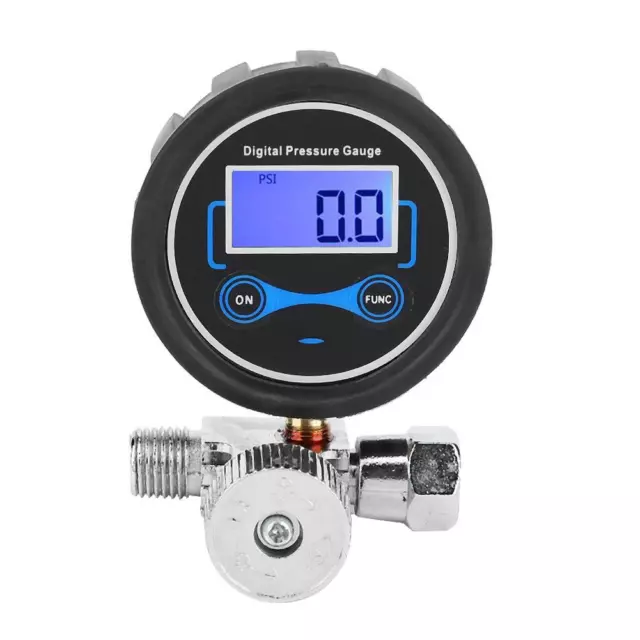 Pneumatic Air Regulator Control Valve Digital Pressure Gauge Regulating 1/4in