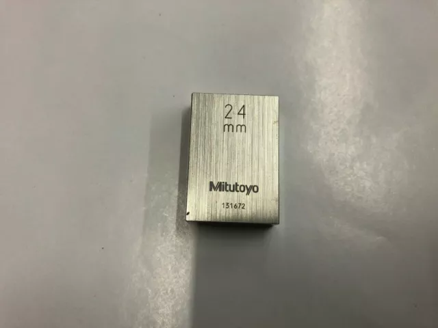 24mm Mitutoyo Steel Rectangular Gauge Gage Block