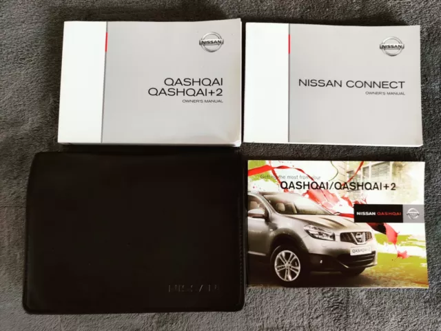 Genuine Nissan Qashqai +2 2010-2013 Owners Manual Handbook Wallet Pack Y-524