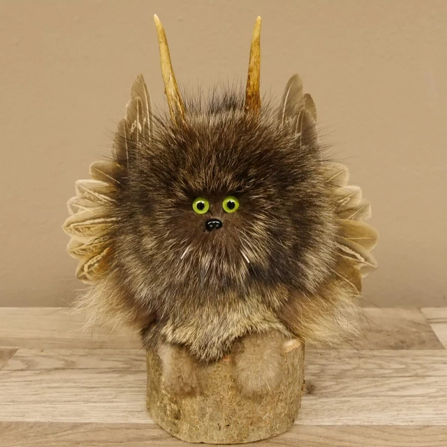 Pequeño Wolpertinger Preparado Con Verce Claro Ojos Y Pequeño Ala #86.2.98