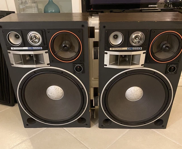 VINTAGE KENWOOD KL999X 5Way Floor Standing Speaker System 15" Woofer