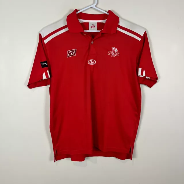Queensland Reds ISC Vintage Super Rugby Union QLD Media Polo Shirt Men's XL