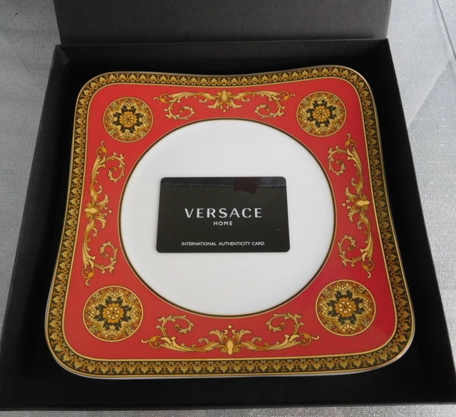 Rosenthal Versace Medusa 2 x Frühstücksteller eckig 21 cm Neu & Ovp