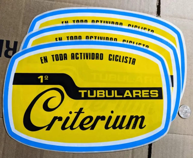 Criterium Tubular Tire Large Decal Sticker Pro Shop Team Car Fairing Campagnolo