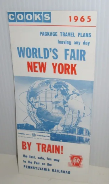 1964 65 Nywf New York World's Fair Cook's Prr Pennsylvania Railroad Travel Guide