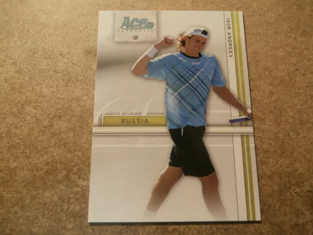 Igor Andreev, 2007 Ace Authentic Tennis Rookie Card, Mint Condition (Jt29)