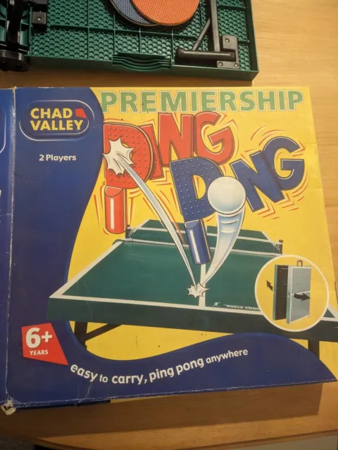 Chad Valley Premiership Ping Pong Game for 6+ Folding Table 66cm x 33cm 