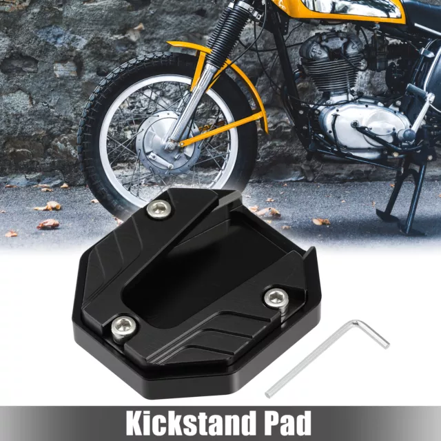 Universal Motorrad Ständer Pad CNC Seitenständer Schwarz